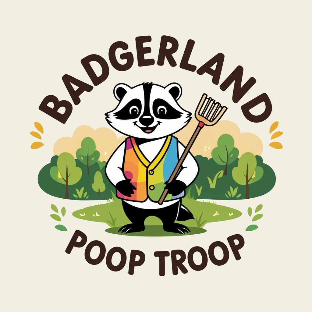 Badgerland Poop Troop Logo